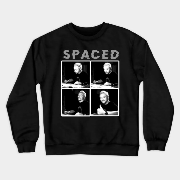 Spaced - Simon Pegg Meme Crewneck Sweatshirt by elevens.design